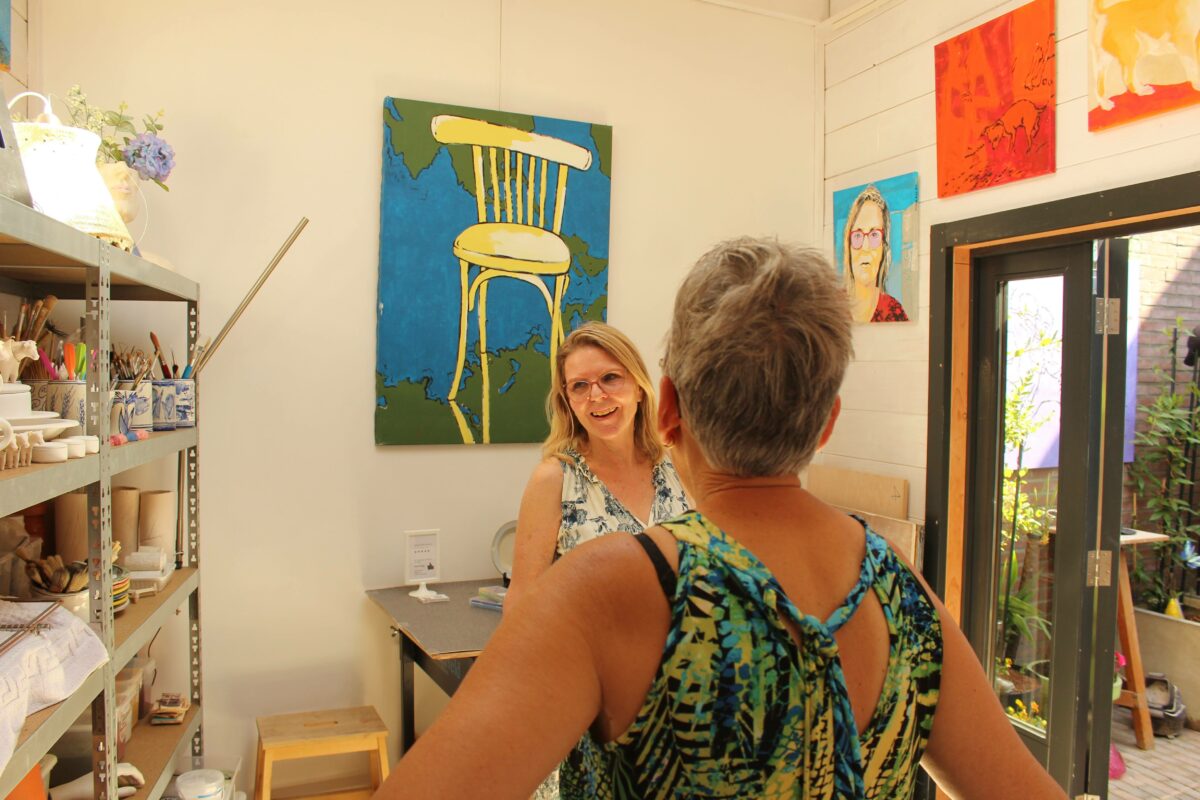 In het atelier